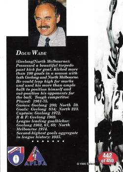 1995 Select AFL #442 Doug Wade Back